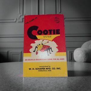 Vintage 1949 The Game of Cootie By W. H. Schaper Family Game  Ages 4+